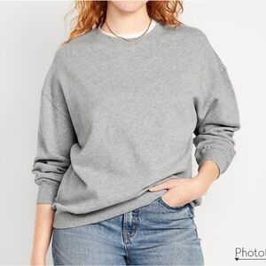 ●SOLD● NWT Women's Old Navy SoComfy Tunic Sweatshirt Sweater Top - Gray Heather